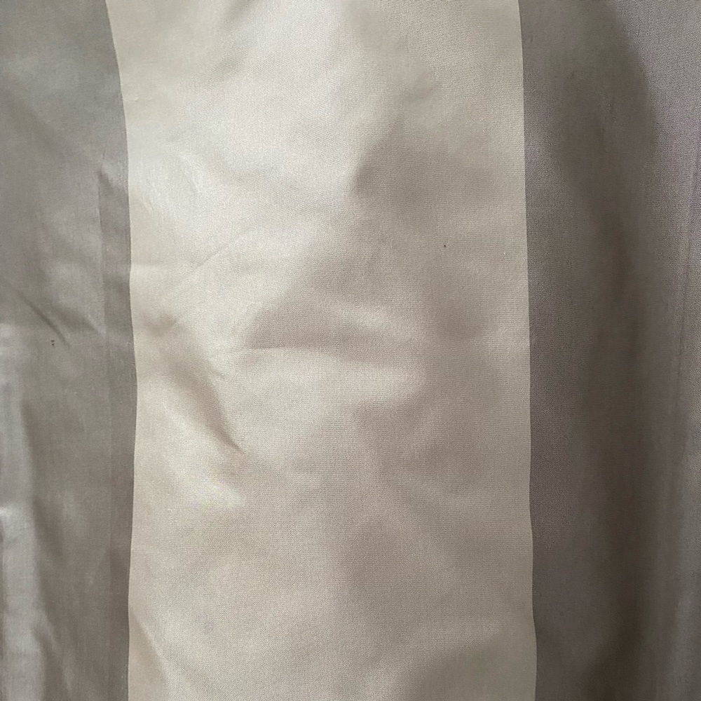 Two RH Restoration Hardware Pavilion Stripes Rod Pocket 96” Drapery Panels